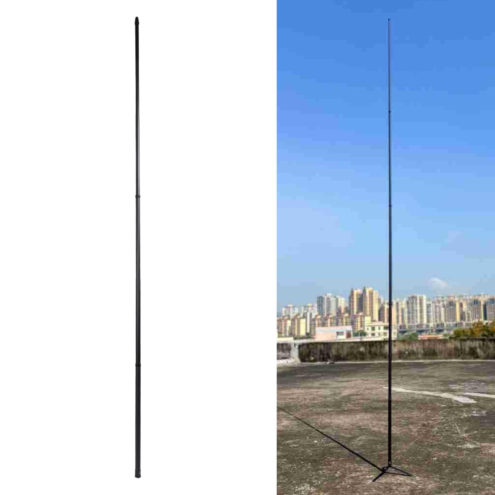 Sxhlseller 5m 16,4 Stopy Niewidzialny Selfie Stick dla Insta360Action X4 X3 X2, 69 do 500 Cm 9 Rozszerzony Niewidzialny Kij Selfie, Przedłużenie z Włókna Węglowego z 1/4 Cala śruby i Otwór