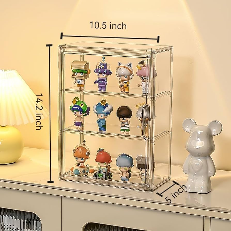 Amazon.com: BOHOIDEE 3 Tiers Clear Display Case for Figures