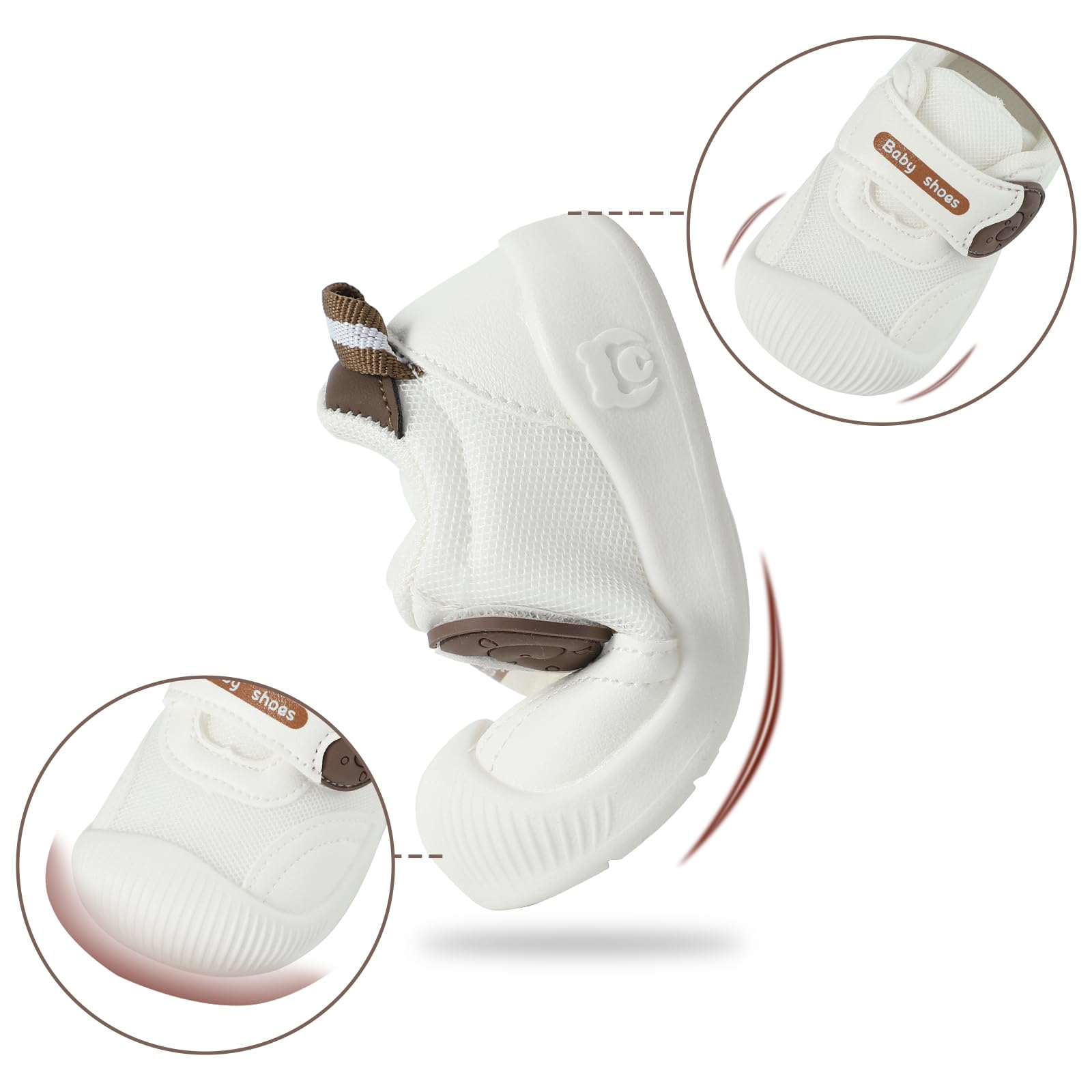 MK MATT KEELY Zapatos Bebé Niño Niña Verano Primeros Pasos Zapatillas Malla Transpirable Ligero con Suela Suave Antideslizante — view 3