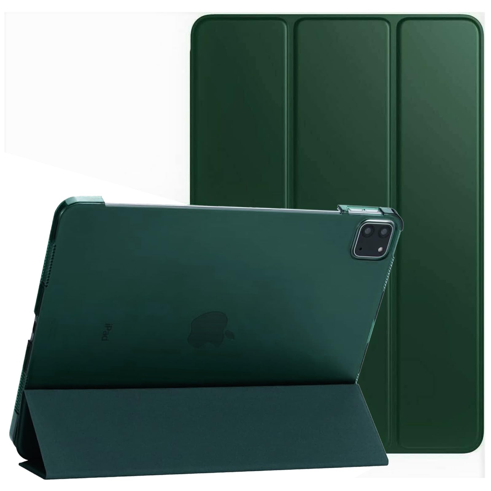 PROTech Smart Case for iPad Pro 11 Inch, 2022/2021/2020-18 Model, Slim Stand Hard Back Shell Smart Cover with Auto Wake/Sleep (Emerald Green)