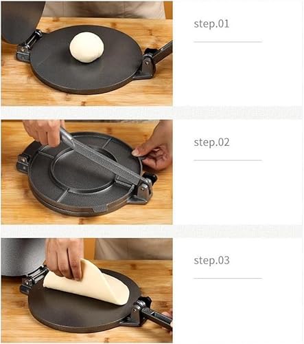 Miniatura 2 de Cechoayuu Cast Iron Tortilla Press Cast iron tortilla press 6.5intortilleras Tortilla press, Rotis Press, Dough Press, Pataconera