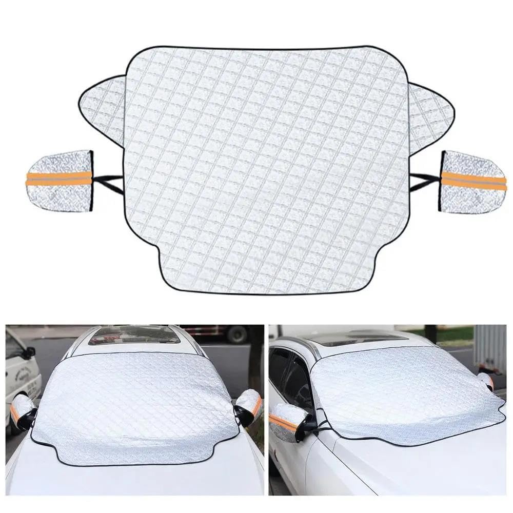Housse de Protection pour Pare-Brise Couverture Pare-Brise Voiture SUV Couverture Pare-Brise d'hiver Universelle Couverture Complète Neige pour SUV Voiture Van Camion MPV Protection Pare Brise Hiver