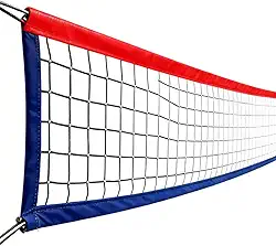 Rede De Vôlei Profissional 9m Com 1 Lona Fio 1mm Resistente Para Quadras Comunitárias Rede De Volei De Quadra Resiste Ao Uso Frequente Sem Desgaste Rápido