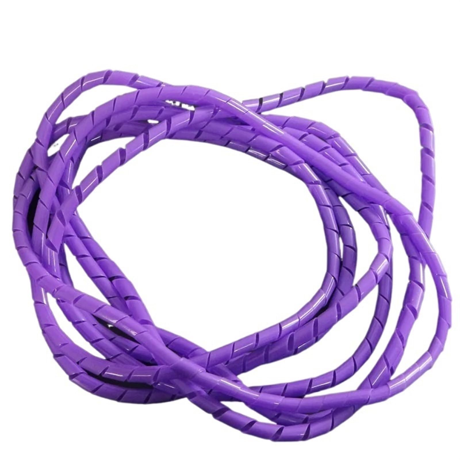 Spiral Cable,6mm 10mm Spiral Wire Wrapping Bands Organizer Cable Sleeve Winding Pipe Line Tube Protection Cord Sheath Bundle Management Hose wraps cable(Purple Color,10mm ID 10 Meter)