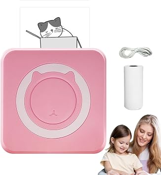 Portable Thermal Printer, Pocket Thermal Printer - Wireless Inkless Printer, Portable Receipt Printer, Mobile Wireless Printer for Smartphone & PC