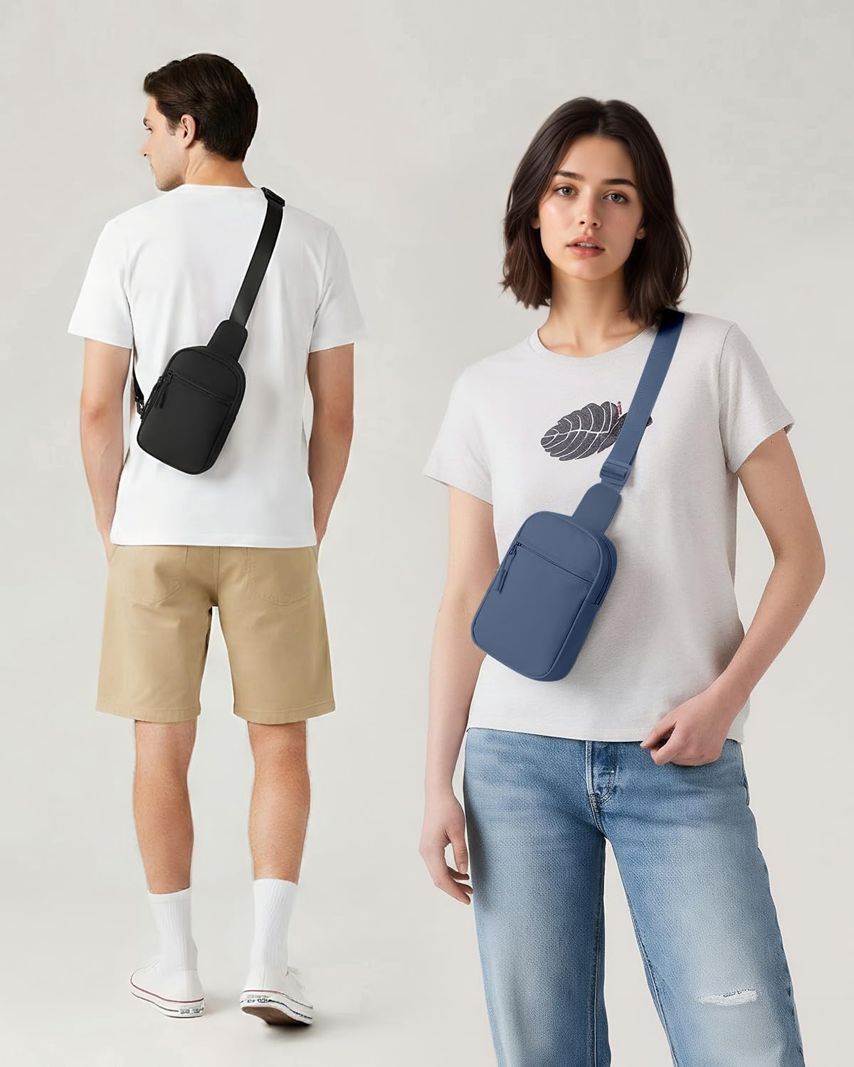 CHOLISS Small Sling Bag for Women and Men, Crossbody Bags Trendy Fanny Packs Chest Bag with Extended Strap - Image 8