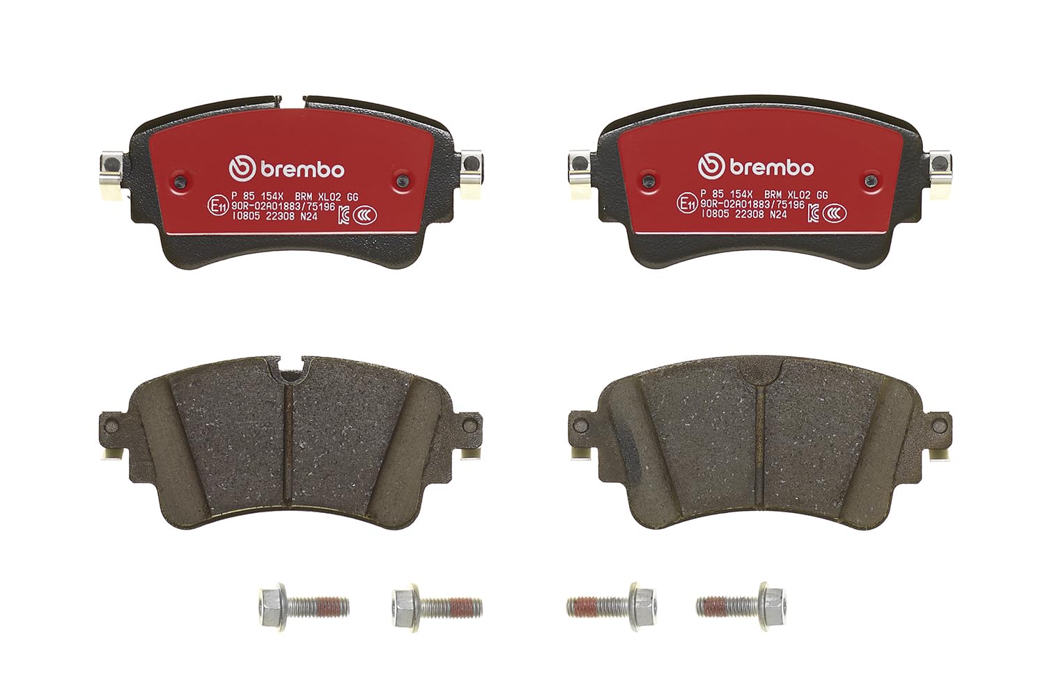 BREMBO Kit pastiglie freno, Freno a disco P85154X Compatibile con: AUDI A4 Allroad B9, A4 B9, A4 B9 Avant, A5, A5 Cabriolet, A5 Sportback, A6 Allroad C8, A6 C8, A6 C8 Avant, A7 Sportback, A8 D4, A8 D5 | Compatibile con: AUDI A4 Allroad B9, A4 B9, A4 B9 Av