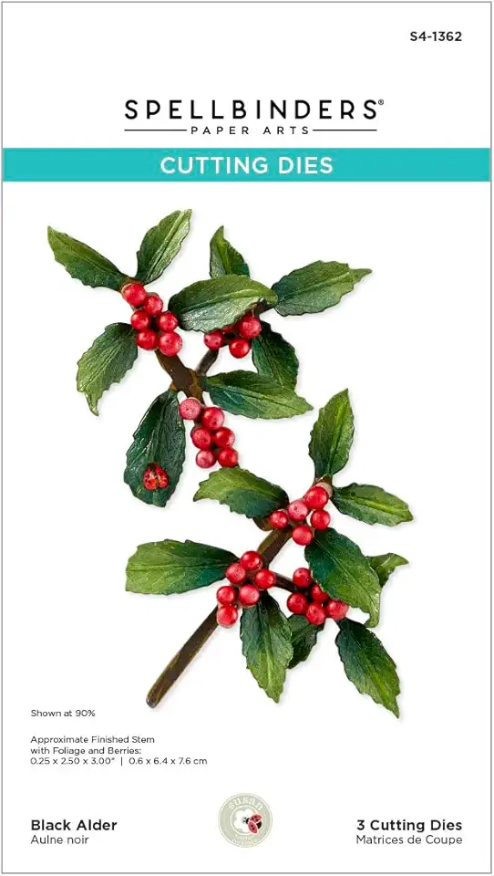 Spellbinders Black Alder Etched Dies