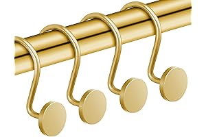 Gold Curtain Hooks: Enhance Your Bathroom's Decor and Functionality
