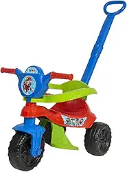 Kendy, Triciclo Infantil, Kemotoca BABY DOG VERMELHA, com Haste