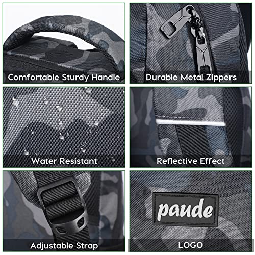 Image of Paude Backpack for Men,College Backpack School Bookbag for Teens,Laptop Bookbag with USB Port and Headphone Hole