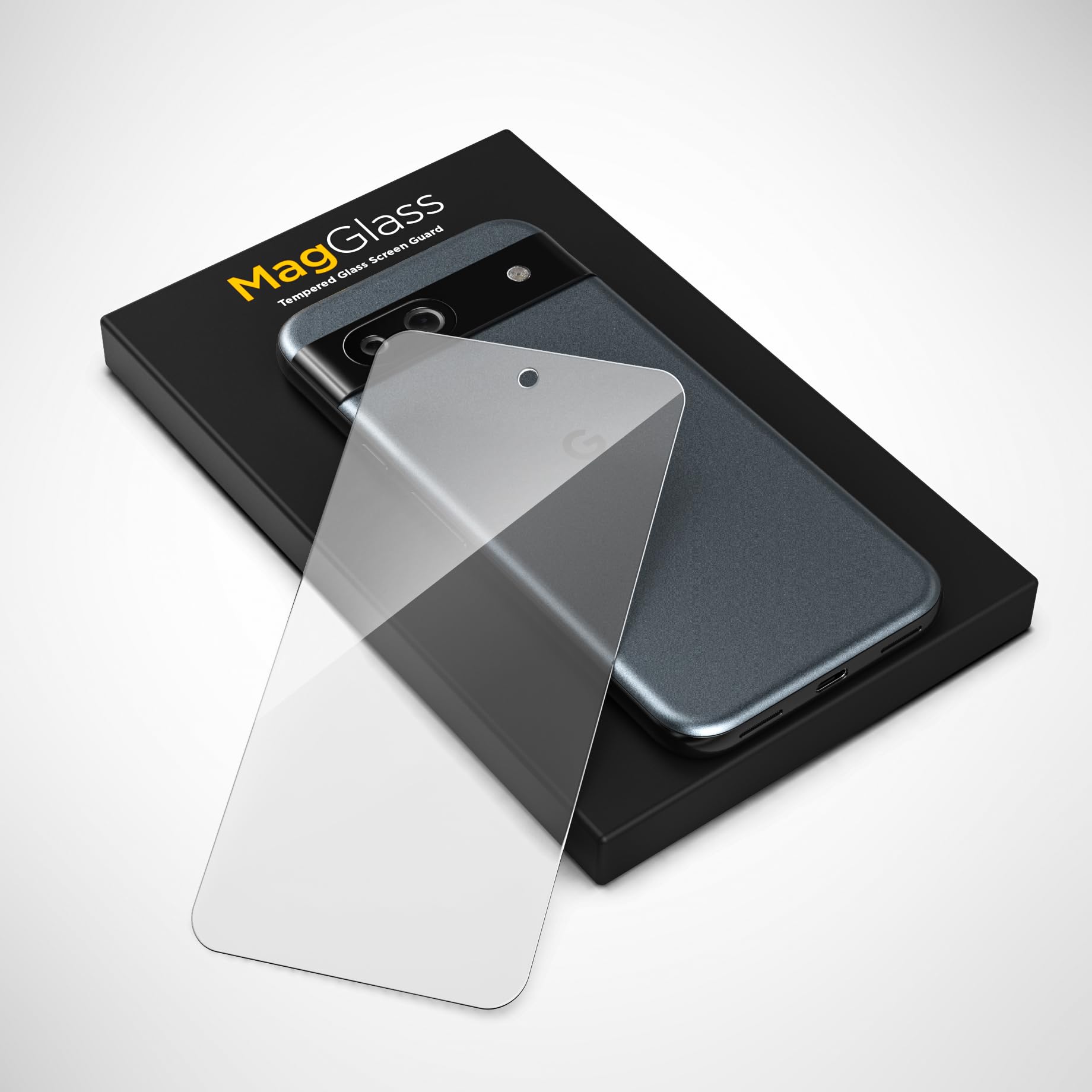 magglass Matte Screen Protector Designed for Google Pixel 8a, Anti Glare Tempered Glass Guard, Clear - Image 4