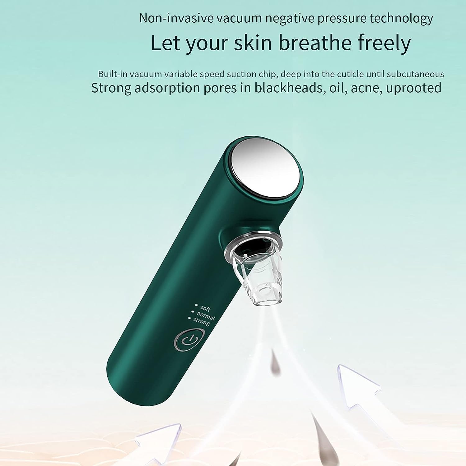 Outil d'aspiration de points noirs – Aspirateur de pores for enlever les points noirs, nettoyeur de pores du visage, extracteur de boutons de nettoyage du visage, outil d'extraction de comédons