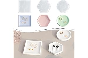 Small 3.2 Inch Dish Resin Mold, Coasters Molds and Soap Dish Silicone...