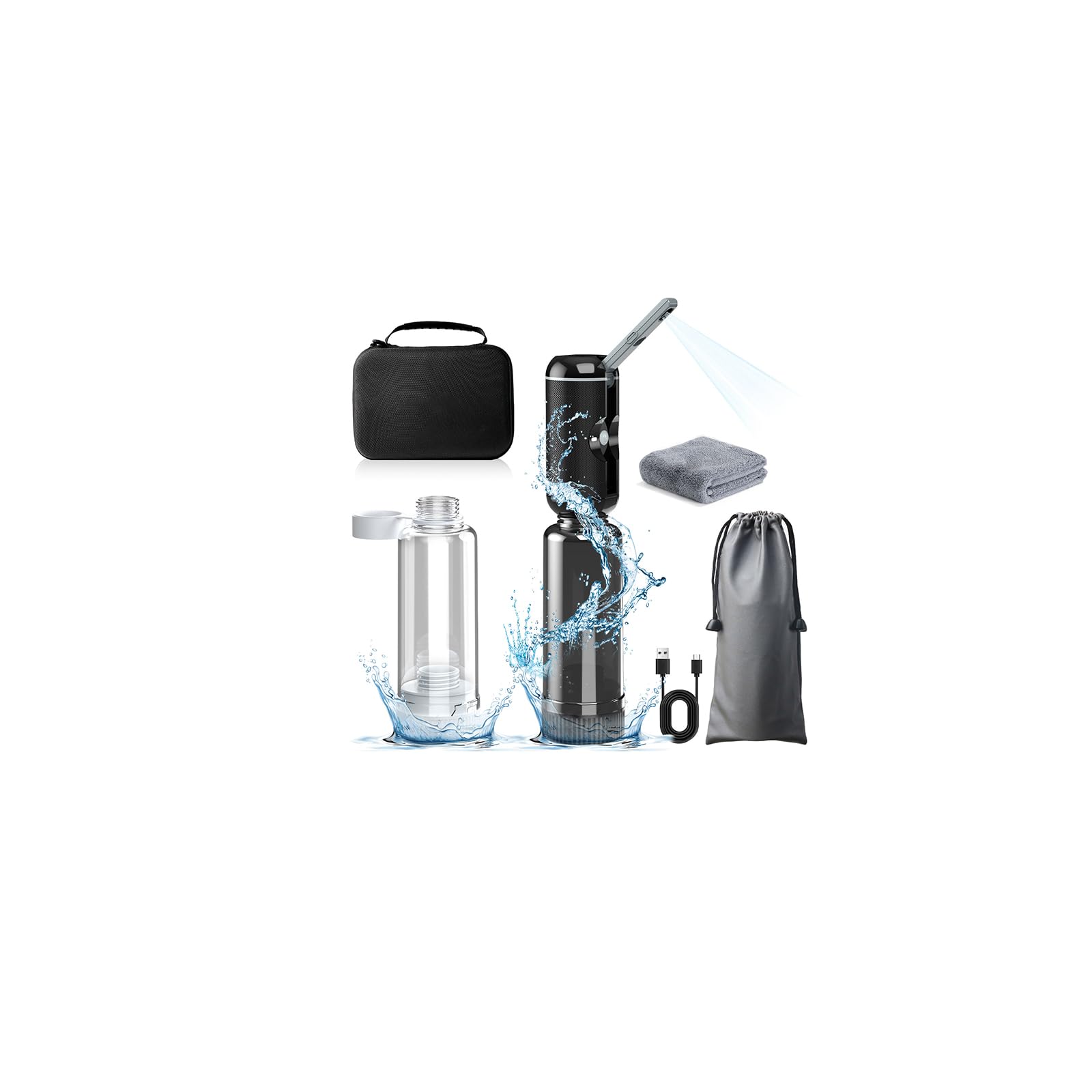 200ML*2 Travel Bidets, IPX6 Electric Portable Bidet Sprayer, Rechargeable Toilet Water Sprayer, Mini Bidet, for Personal Hygiene，Intimate Shower, Postpartum, Infant, Perineal, Hemmoroid Care