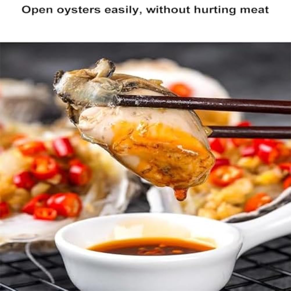 Ouvre-huîtres et palourdes en acier inoxydable, poignée antidérapante, profondeur de pression réglable, ouvre rapidement les huîtres et les palourdes pour buffet d'hôtel, restaurant, cuisine