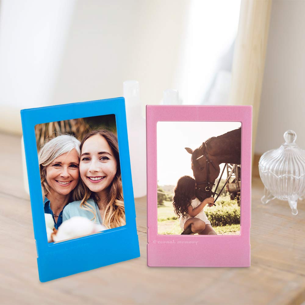 10 Mini Cornici Per Foto Istantanee - Con Adesivi Colorati, Per Fujifilm Instax - Foto 6