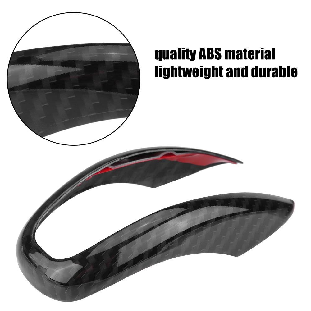 Keenso Auto Interni In Fibra di Carbonio Cambio Pomello Manopola Cornice Decorazione Decal Cover Trim per Stelvio/Accessori Car Styling