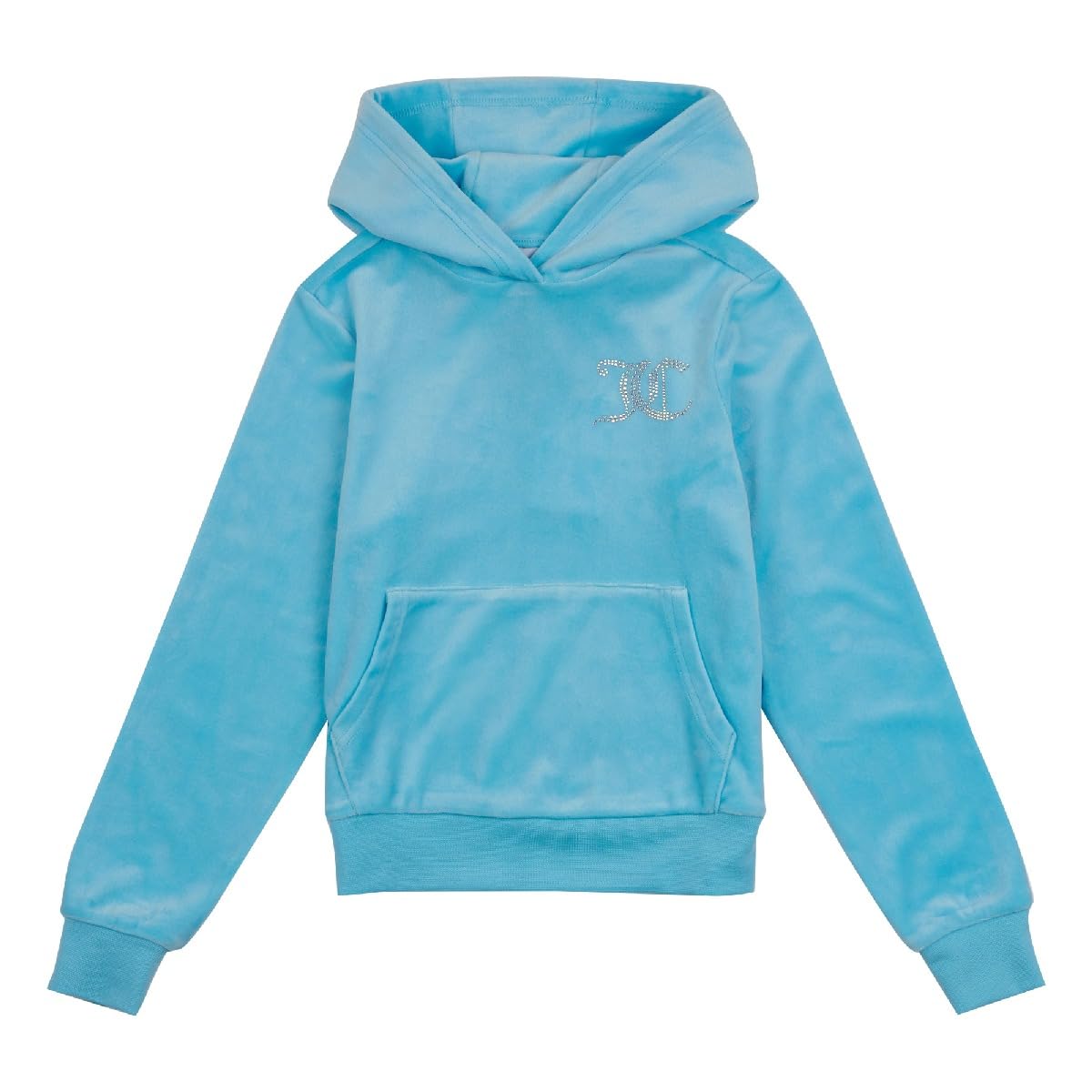 JUICY COUTURE Girls JBX5742C90 Juicy Couture Diamante Velour Hoodie