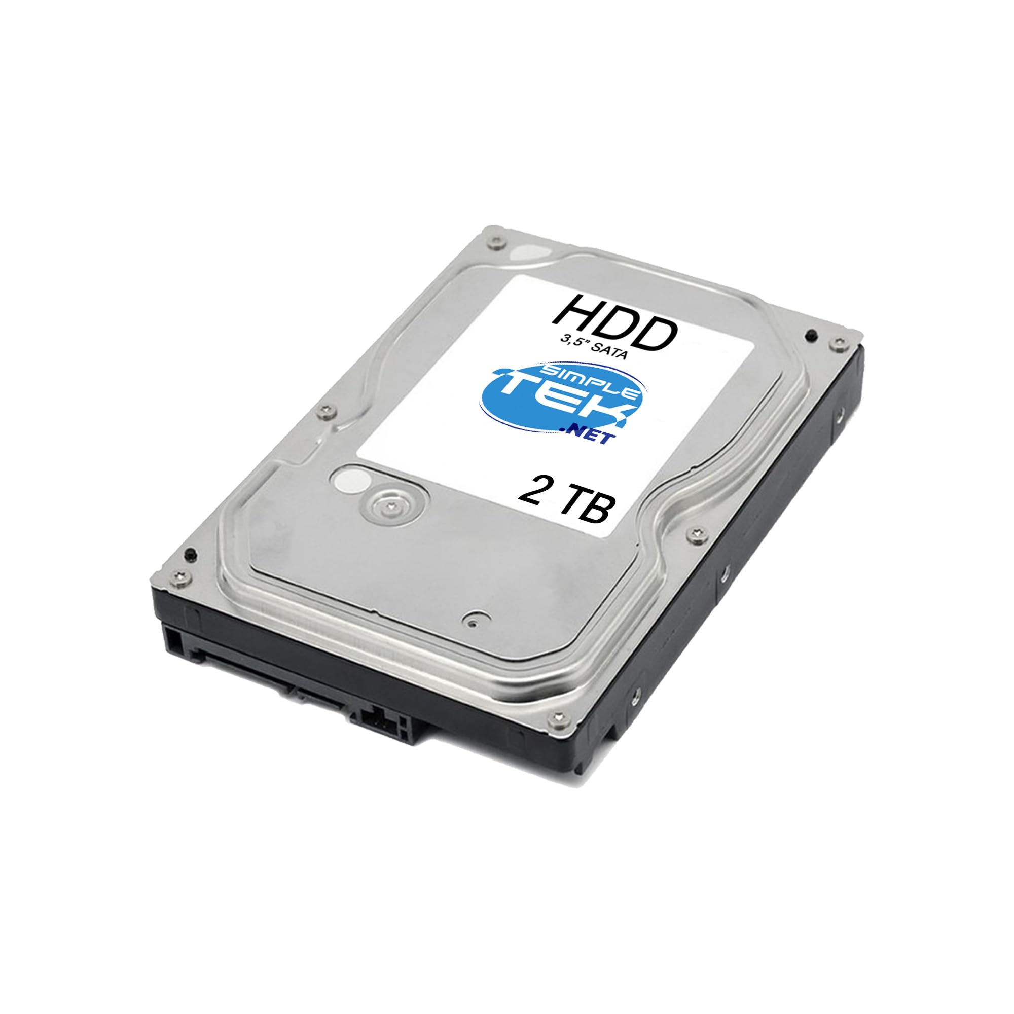 SIMPLETEK - Hard Disk Interno 2TB - 3,5” SATA III - Cache 128MB - Ottimizzato per Videosorveglianza DVR, NAS e PC - 5400 RPM (Ricondizionato)