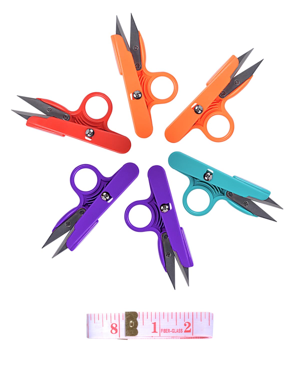 UCEC 6 Pcs Thread Snips, Crochet Scissor Yarn Scissor, Embroidery Scissors, Sewing Scissors, Dressmaking Cutter