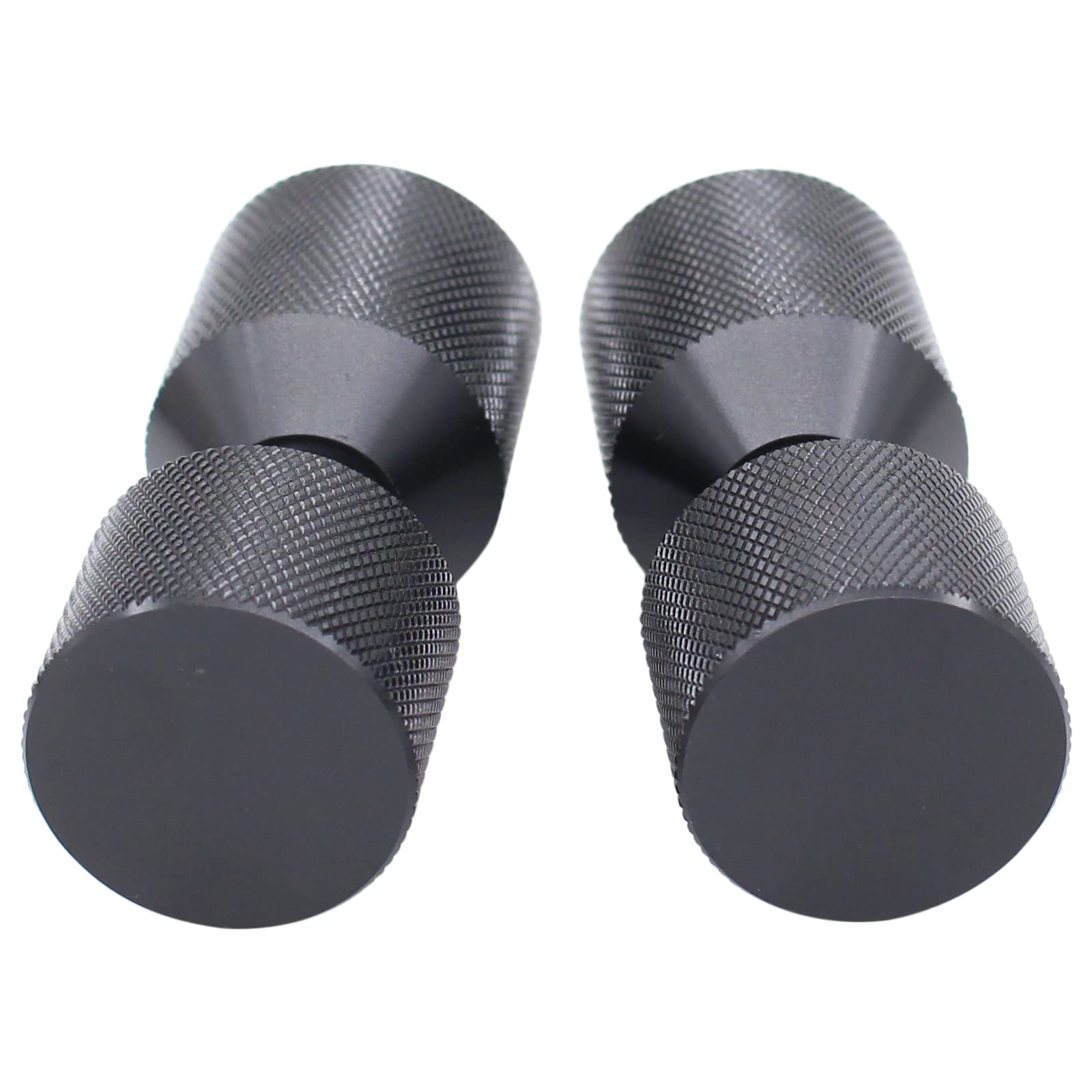 Tuyau d'alignement de goupille d'alignement de bride à 2 trous de 3,8 cm | Lot de 2 brides anodisées noires pour 1/2''-14'' 68 kg
