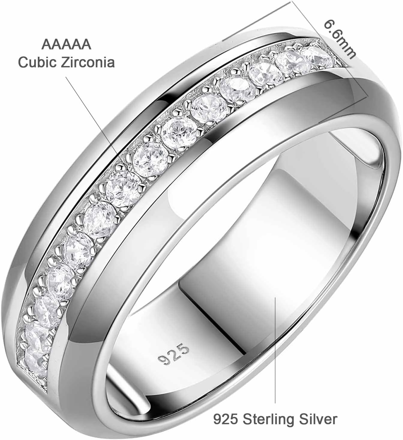 指輪・リング Sterling Silver925 Egypt Ring / Band For Men & Women Mens White Gold Wedding Ring Band 925 Sterling Egypt | Ubuy