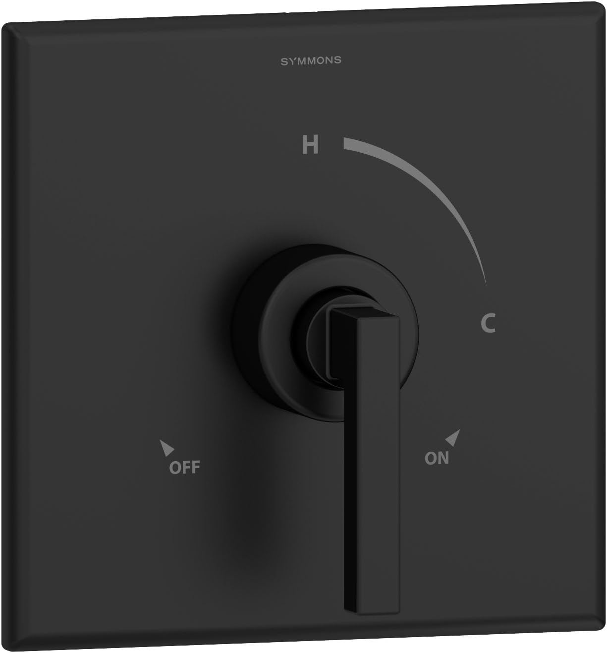 Symmons 3600-MB-TRM Duro Shower Valve Trim in Matte Black (Valve Not Included)