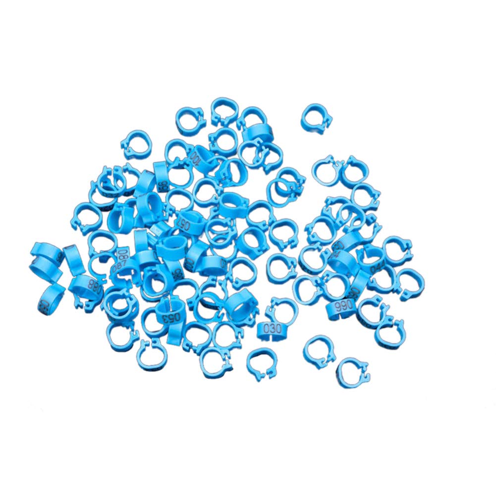 Leoie 100PCS 0-100 Number Pigeon Leg Plastic Foot Clip Rings Band for Dove Birds Chickens Tags Sky Blue (B07SG5S3M5) Amazon Price History, Amazon Price Tracker