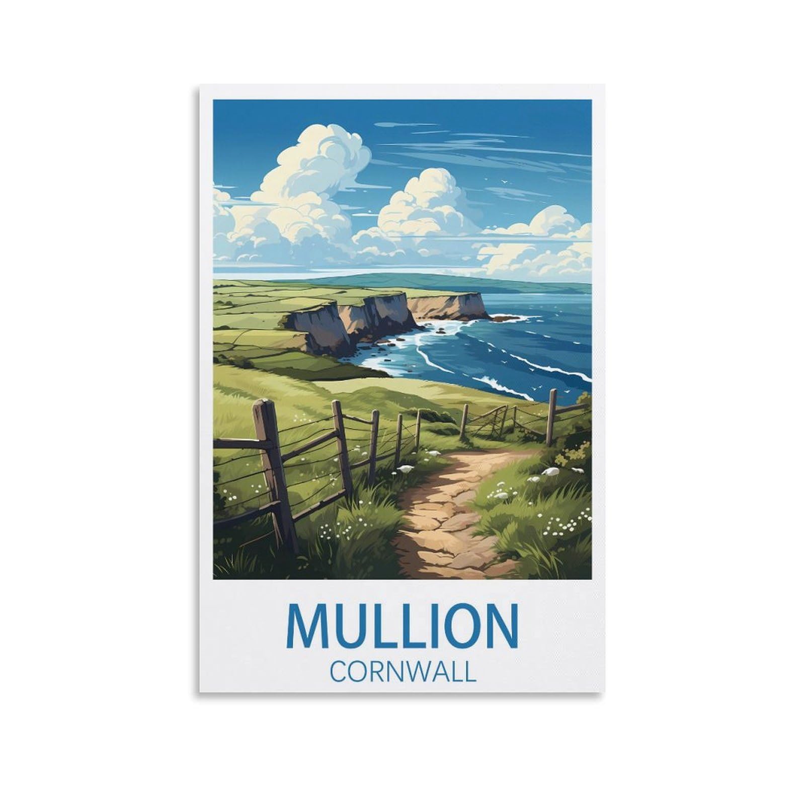 Nprzm A241 Metal Sign Tin Sign Mullion Cornwalls Vintage Metal Sign Home Wall Room Decoration 30X40cm