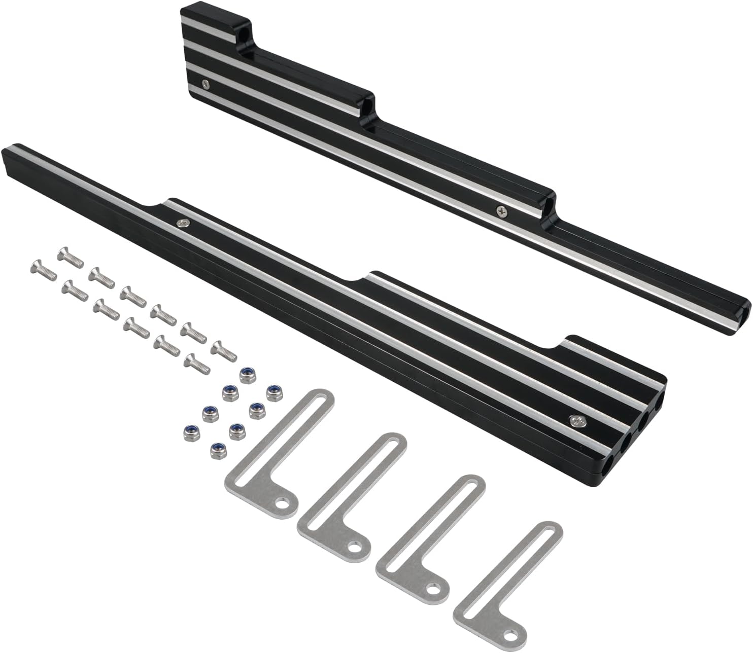 Bevinsee Spark Plug Wire Looms Holders Compatible with Chevrolet SBC BBC 350 366 396 402 427 454 Engines, Compatible with Ford SBF V8 289 302 351W 390 429 460, Billet Aluminum