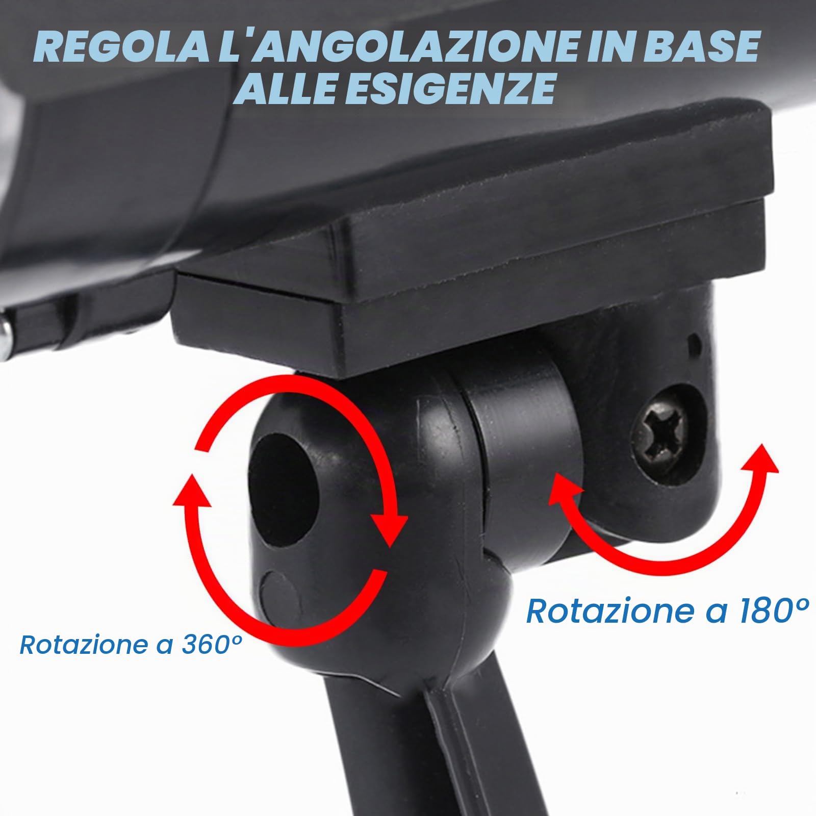 Sporgo Telecamera Finta 2 Pezzi Dummy Esterna Luce LED Rossa Lampeggiante