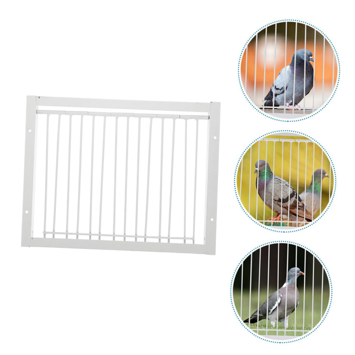 Puerta para Jaula de Pájaros 2 Piezas 33x26 Cm para Palomares de Carreras y Saltos Puerta Reforzada de Hierro Resistente para Palomas Competición y Jaulas Exteriores