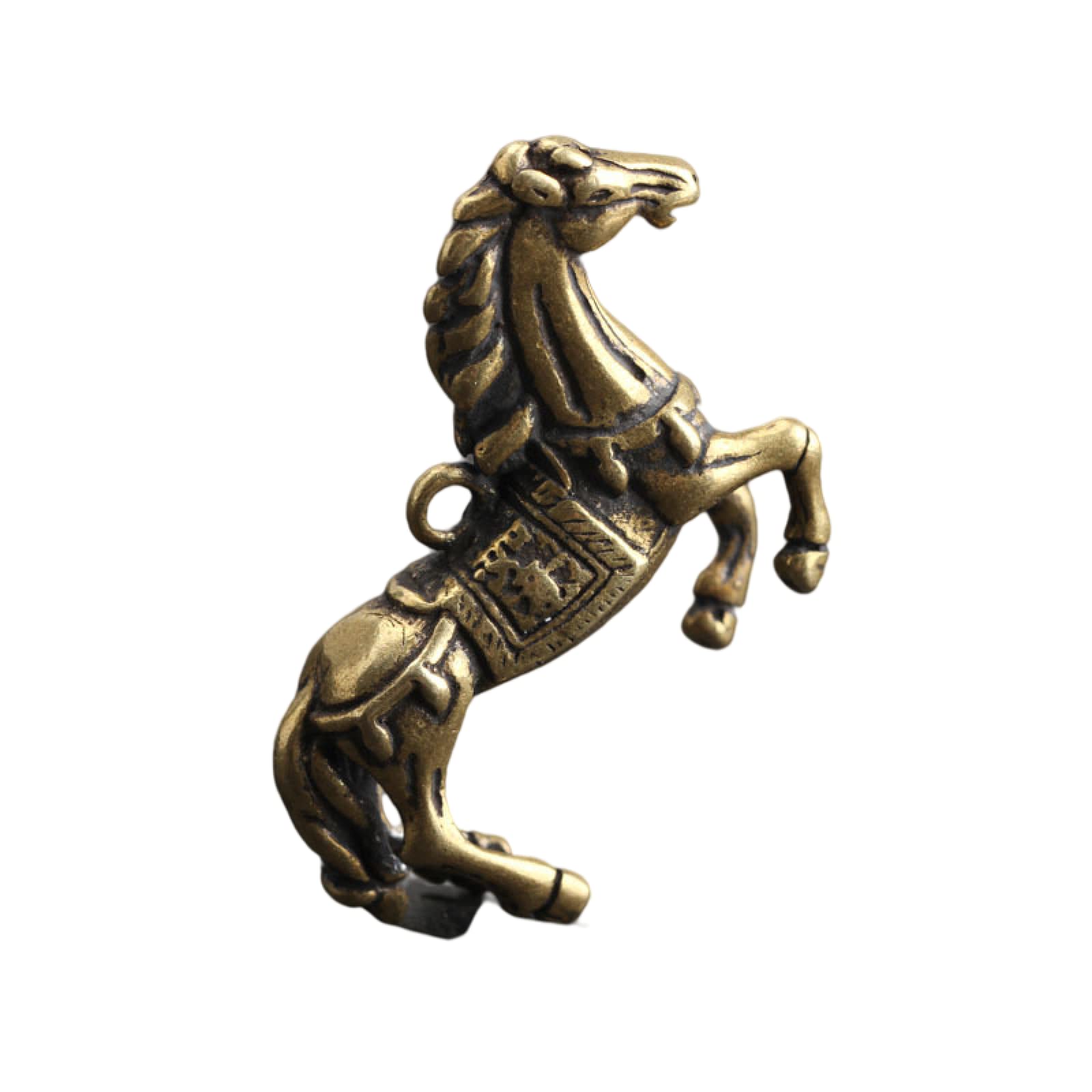 Statue cheval laiton miniature figurine animale rétro vintage