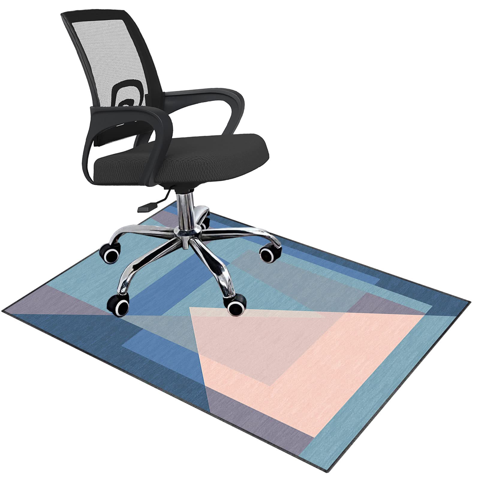 EYZO Office Chair Mat For Carpet And Hardwood Floor Gaming Chair Mat | Carpet Protector Chair Mat For Office Chair Floor Mat Anti Slip For Home Office Gaming Room Anti-Skidding 100 ร 140 cm