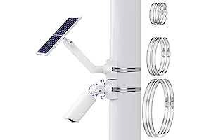 Ring Pole Mount for Solar Panel and Cams
