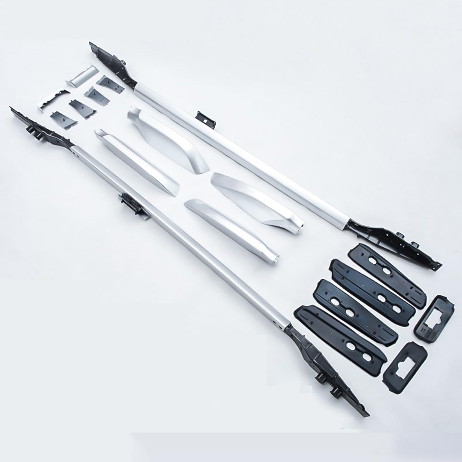 Portaequipajes Portaequipajes para Toyota Land Cruiser Prado 150 FJ150 LC150 2010-2021, Barras portaequipajes, Barras transversales Superiores, Cajas de rieles