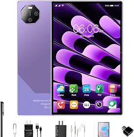 Tablet com tela de 11,6 polegadas, 16 GB de RAM + 512 GB de ROM, câmeras de 24 e 32 megapixels, edição WiFi, Android 13(Roxo)