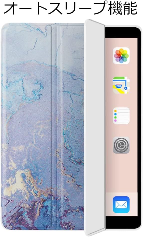 税込 Ipad Air4 ケース ペン収納 クリア 軽量 薄型 かわいい インチ おしゃれ 水彩柄 背面透明 耐衝撃 三折式 スタンド オートスリープ機能 Air4対応 ブルー Correiodecarajas Com Br
