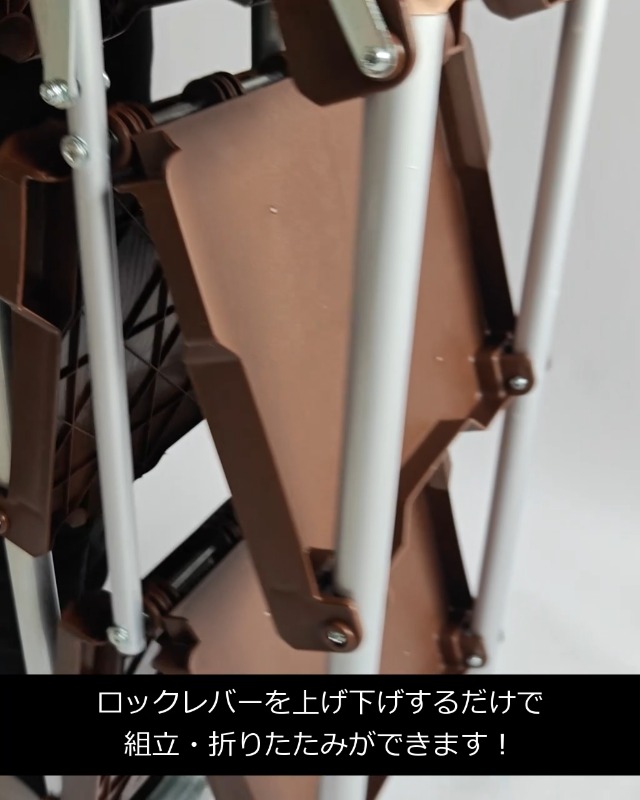 Amazon.co.jp: 折りたたみ式 万能ワゴン 3段 ABW-03 ブラウン : ホーム