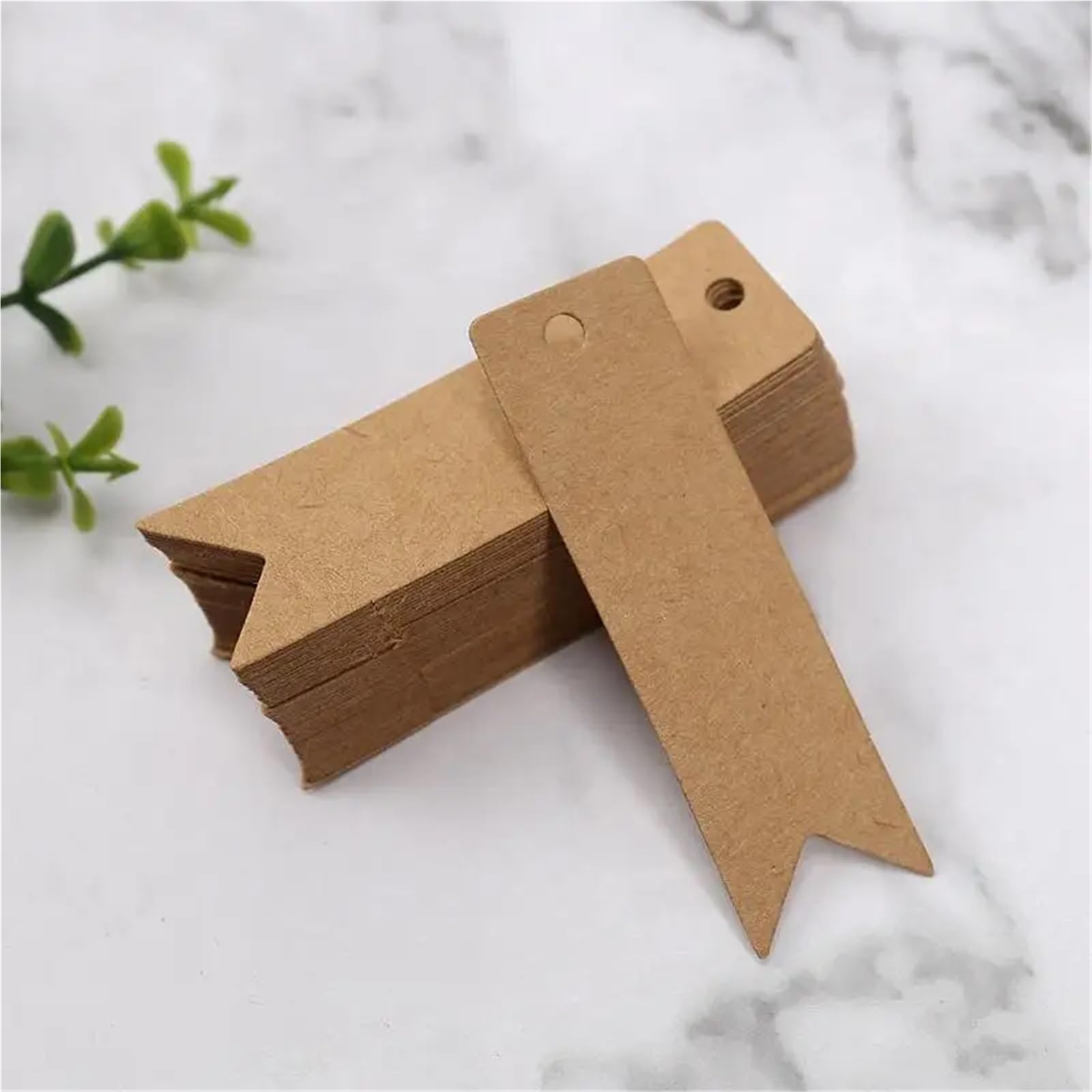 Etiqueta colgante de papel Kraft hecha a mano, texto en blanco, etiqueta cartón, 100 Uds Para Regalos