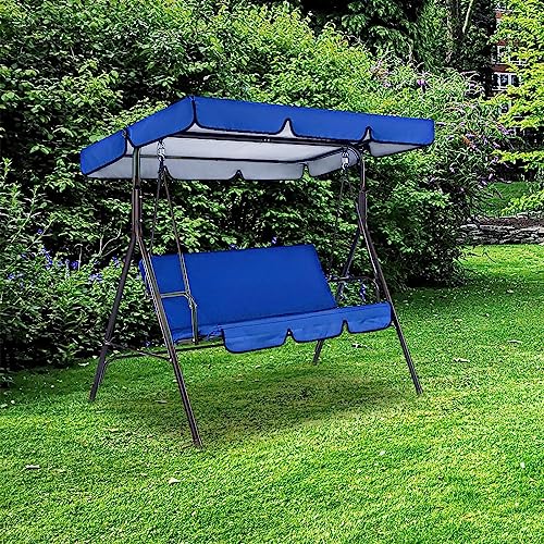 Toldo para columpio de patio impermeable con proteccion solar y fundas 4