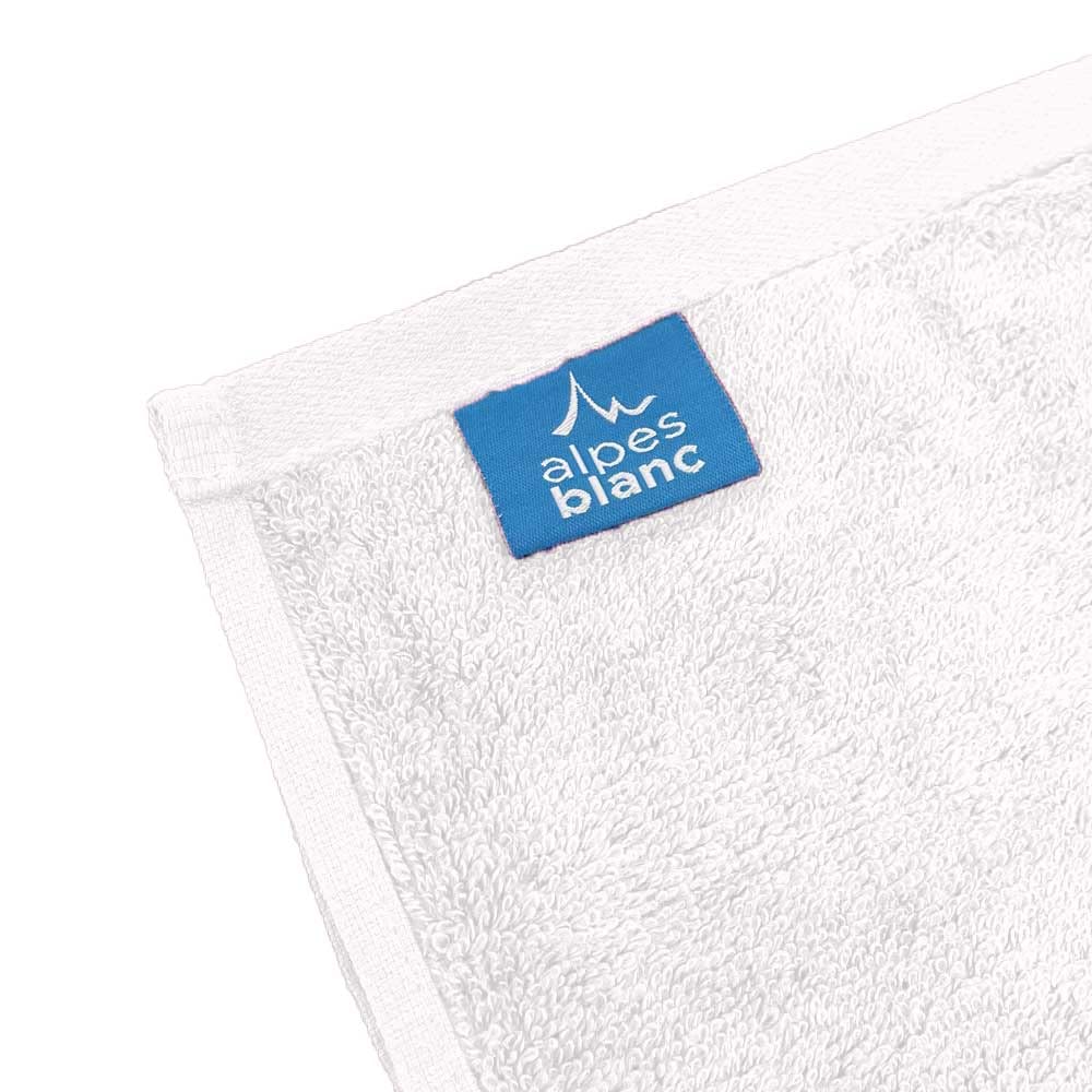 Alpes Blanc Set van 2 badhanddoeken, katoen en bamboe, 600 g/m²