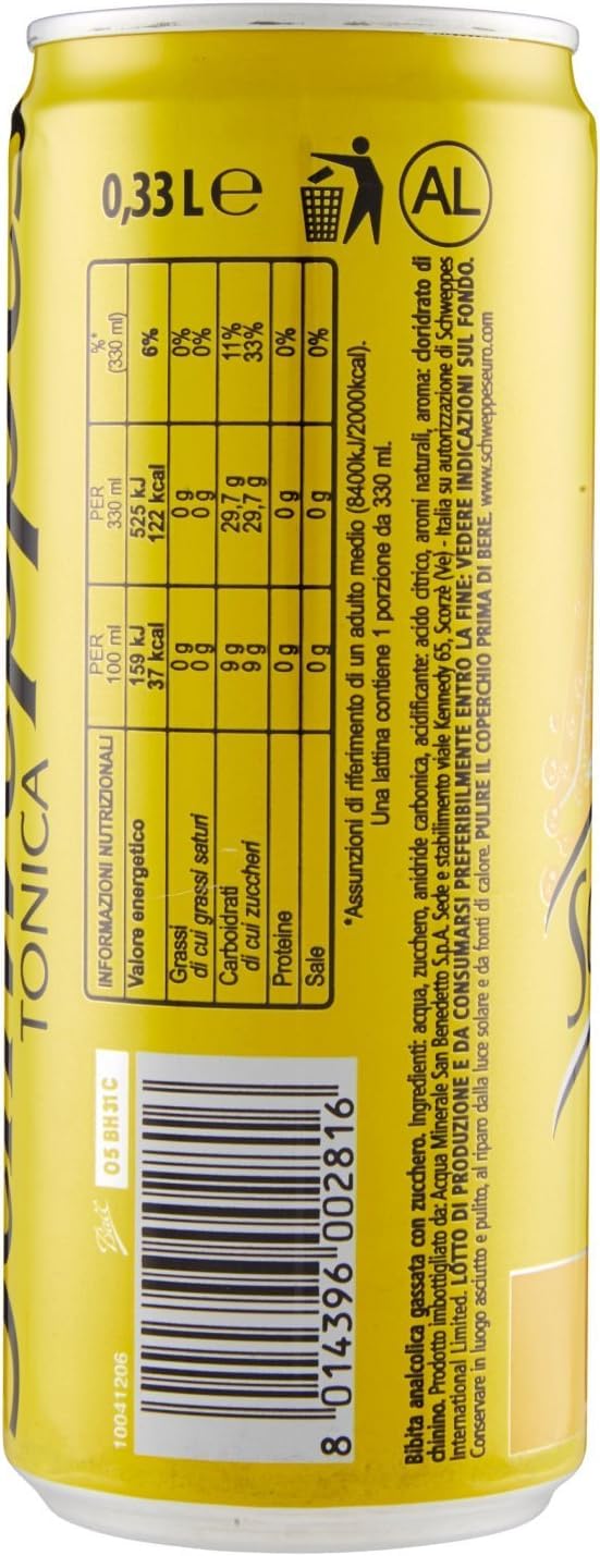 Italian Gourmet Mix 48×330 ml – Bitteres Tonic Water & Zitronenlimonade Erfrischungsgetränke Bundle + Italian Gourmet Polpa