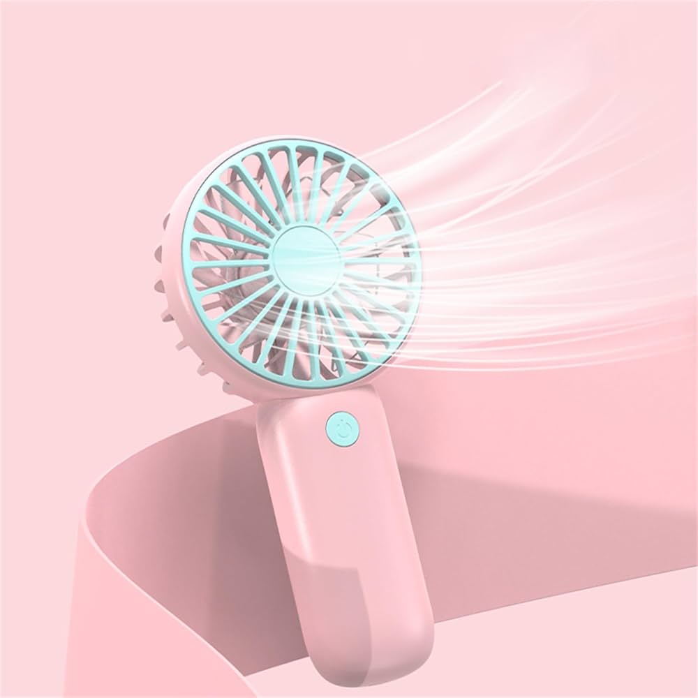 THINCAN Electric Fan,Portable Handheld Miniature Fan USB Charging And LED Display For Outdoor And Office Adjustable Speed Cooling Fan