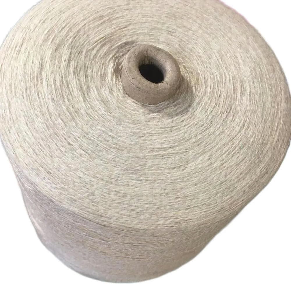 Lightweight, Hypoallergenic Double Knit Crochet Ya 1000g 28S 85% Cotton Yarn for Knitting Crochet 15% Cashmere Wool Yarn to Knit Threads Woven DIY Handmake Crocheting(Jia Hua NAI Cha)