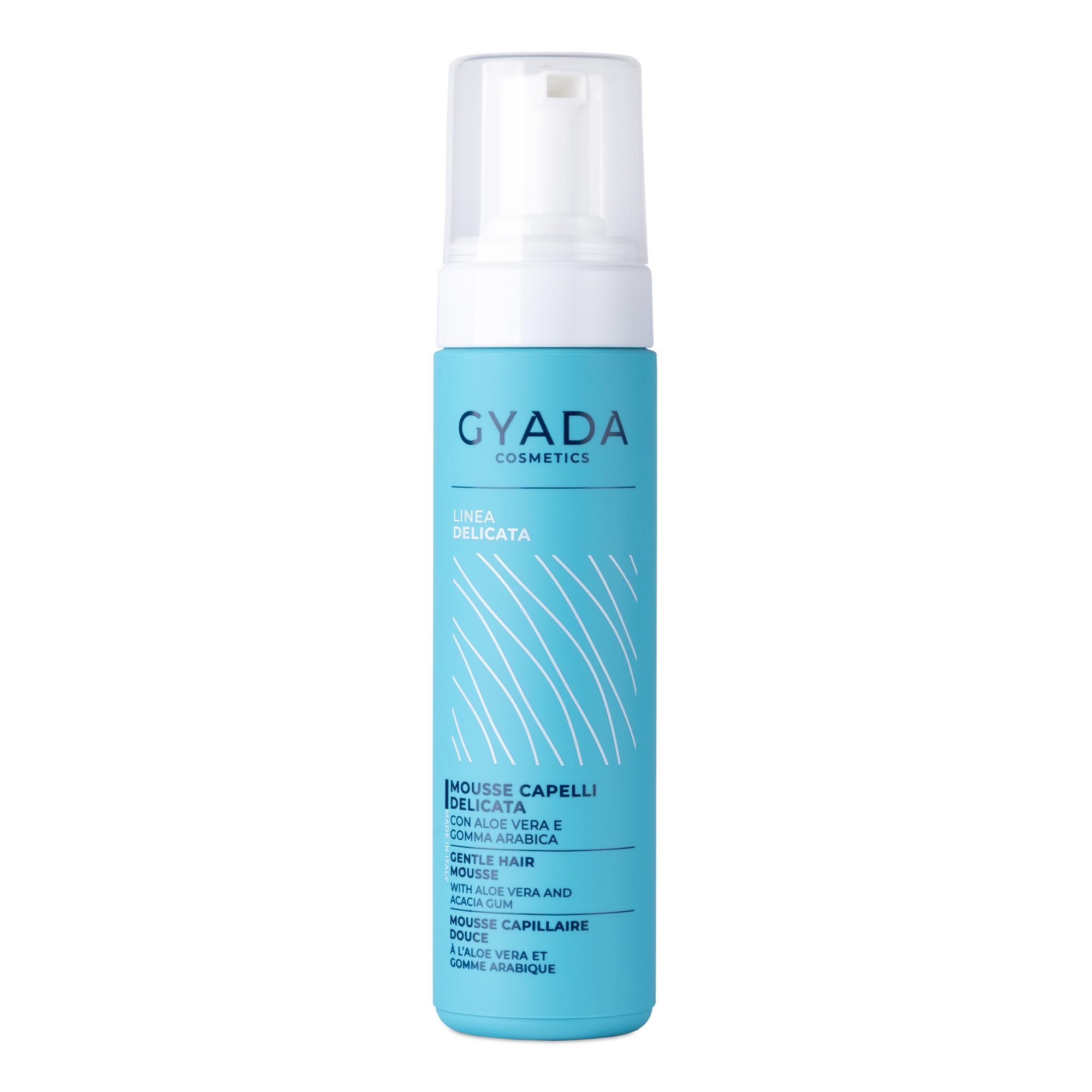 Gyada Cosmetics, Mousse Capelli Ricci E Lisci Ad Azione Volumizzante E Anticrespo, Rende La Chioma Lucente Senza Appesantirla, 200 Ml