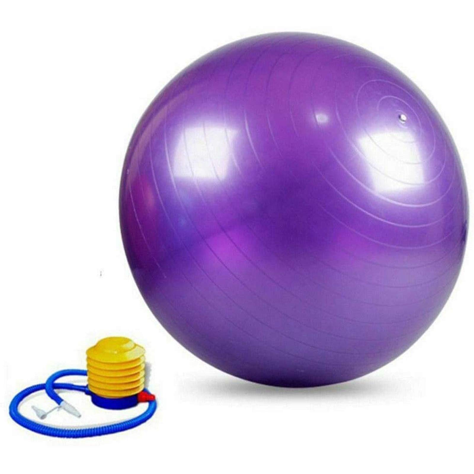 Gymnastikball, Sitzball Büro Ergonomisch, Yoga Ball Groß (55-85cm), Anti-Slip Berstsicher Dicker Robuster, für Schwangerschaft Balance Yoga Fitnessball
