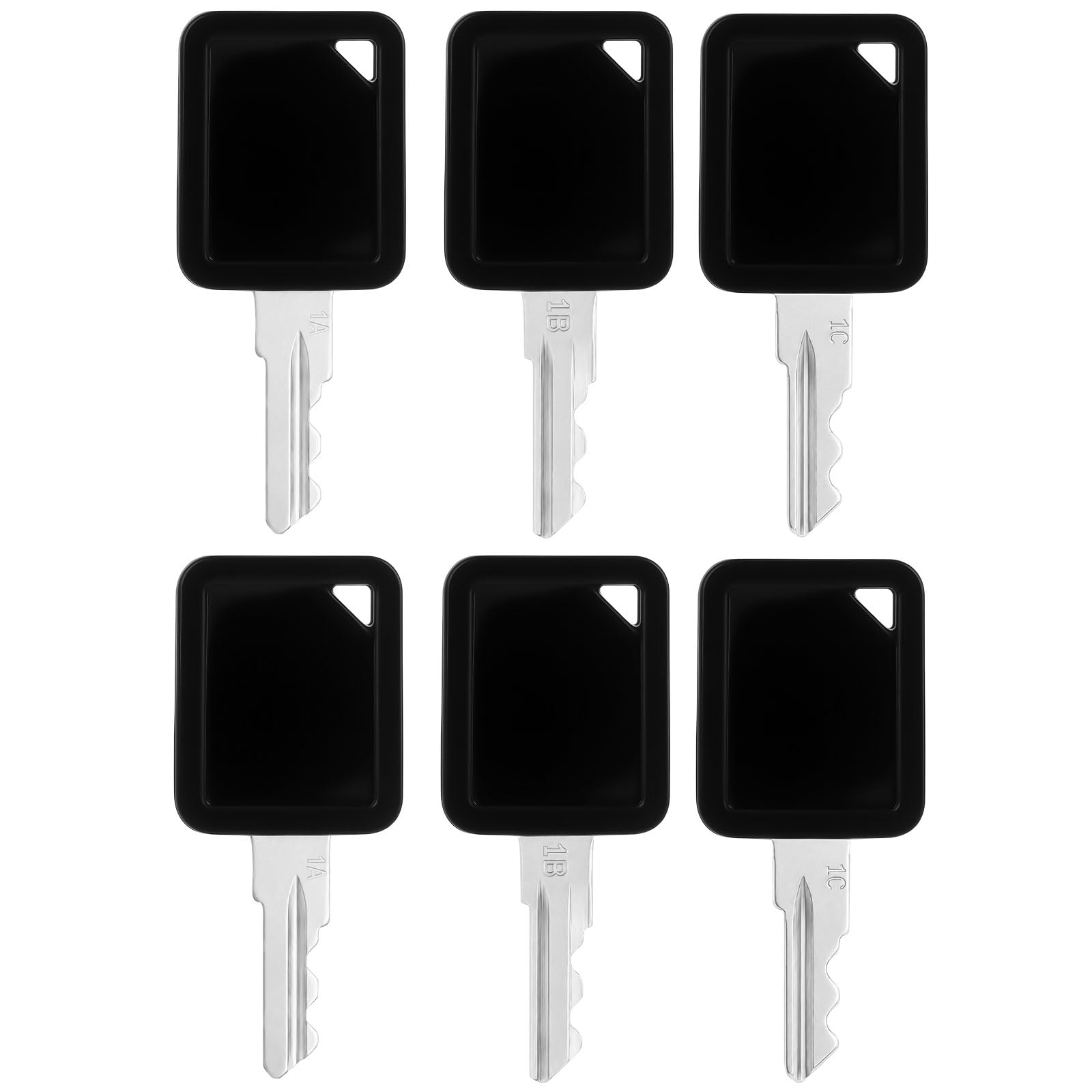 6pcs Golf Cart Key for Club Car 1A 1B 1C Replace 105068002-2 and 101974701