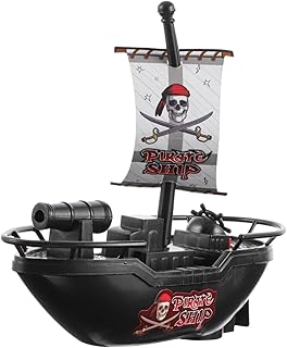 Toyvian 2 Peças Navio Pirata Elétrico De Banho Brinquedo Navio De Cruzeiro Brinquedo De Pesca Infantil Criança Piscina Meninos Dificultar Bebê Brinquedo Remoto Chuveiro Brinquedo De